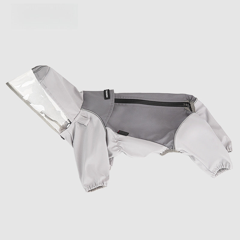 Premium Outdoor Köpek Yağmurluğu – Botlu ve Aksesuar Uyumlu Tasarım