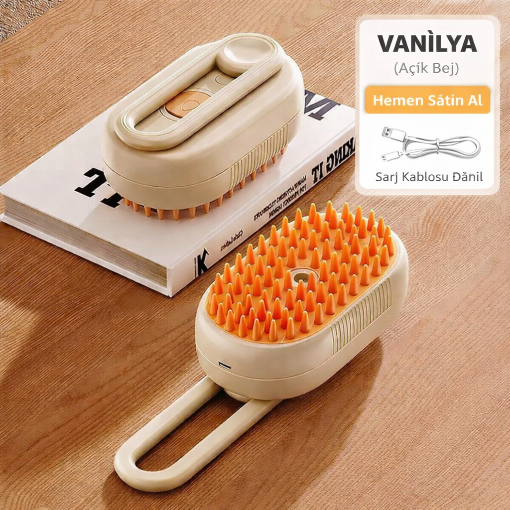 Kablosuz Şarjlı Spreyli Kedi & Köpek Tarağı