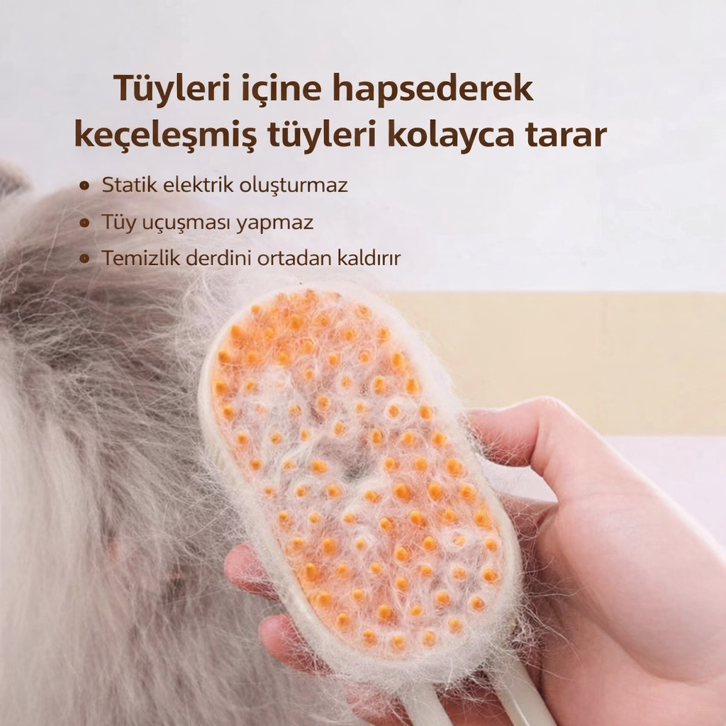 Kablosuz Şarjlı Spreyli Kedi & Köpek Tarağı