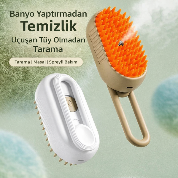 Kablosuz Şarjlı Spreyli Kedi & Köpek Tarağı